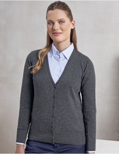 PRE-PR697-Womens Button Through Knitted Cardigan